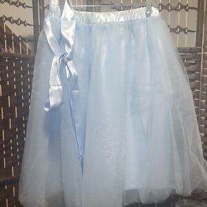 Elegant Blue Tulle Skirt